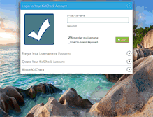 Tablet Screenshot of go.kidcheck.com